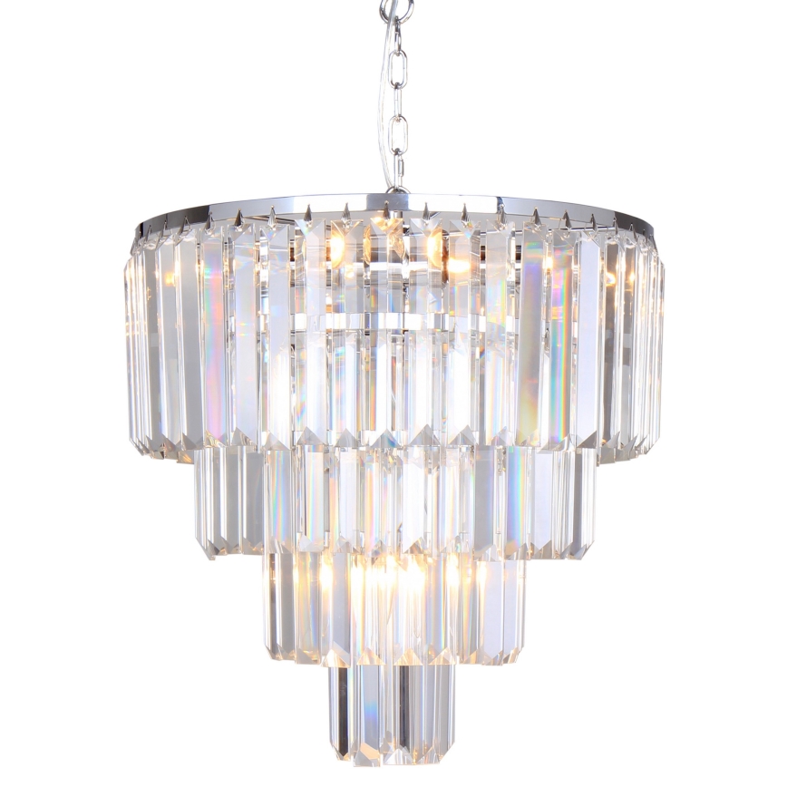 Brilagi - LED Kristalni lestenec na verigi MOZART 5xE14/40W/230V sijajni krom