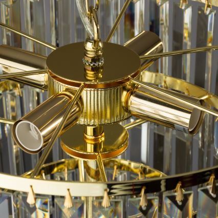 Brilagi - LED Kristalni lestenec na verigi MOZART 5xE14/40W/230V zlata