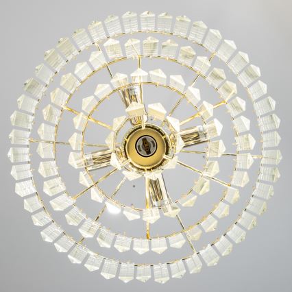 Brilagi - LED Kristalni lestenec na verigi MOZART 5xE14/40W/230V zlata