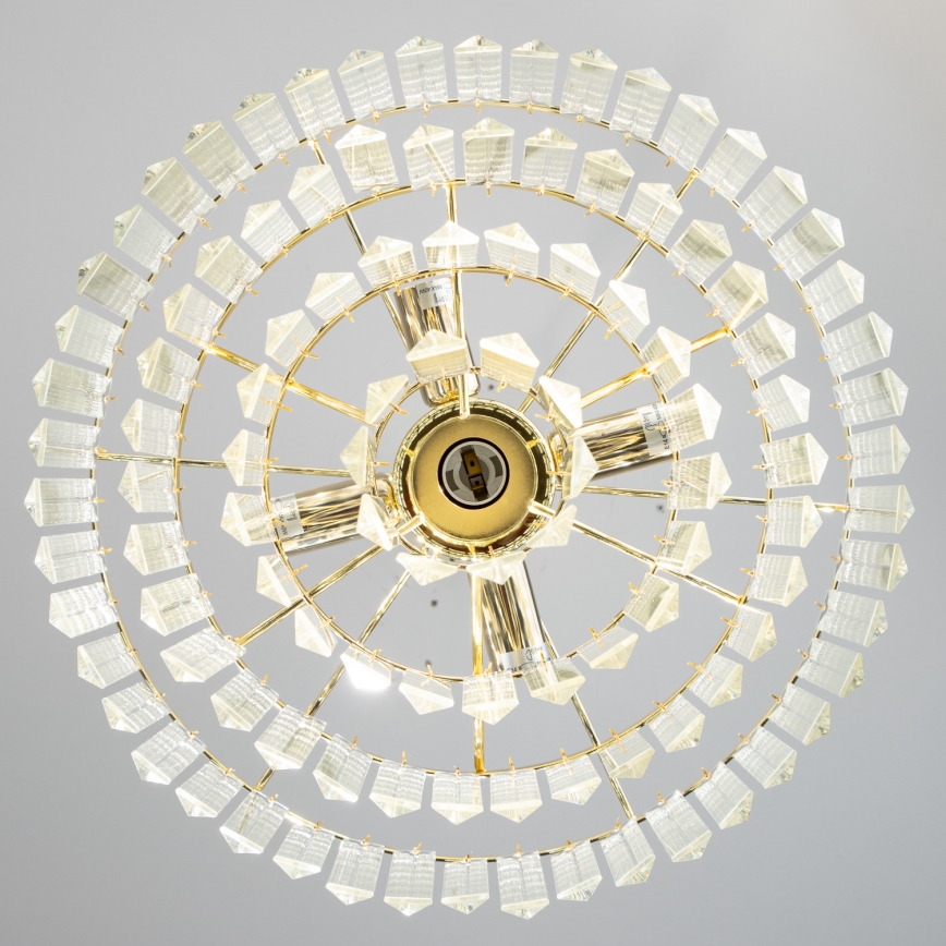 Brilagi - LED Kristalni lestenec na verigi MOZART 5xE14/40W/230V zlata