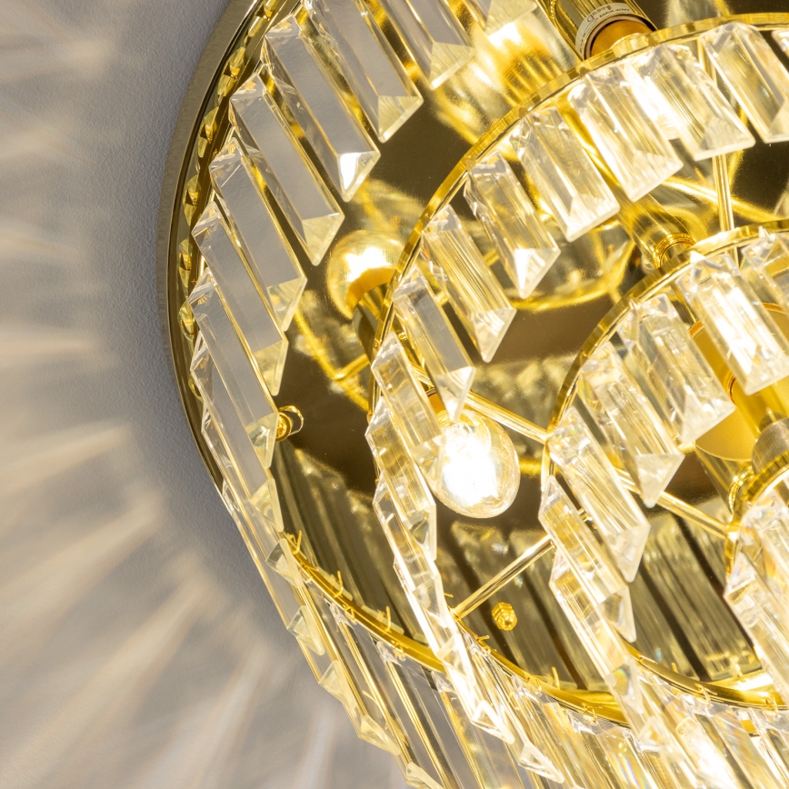 Brilagi - LED kristalna stropna svetilka MOZART 5xE14/40W/230V premer 40 cm zlata