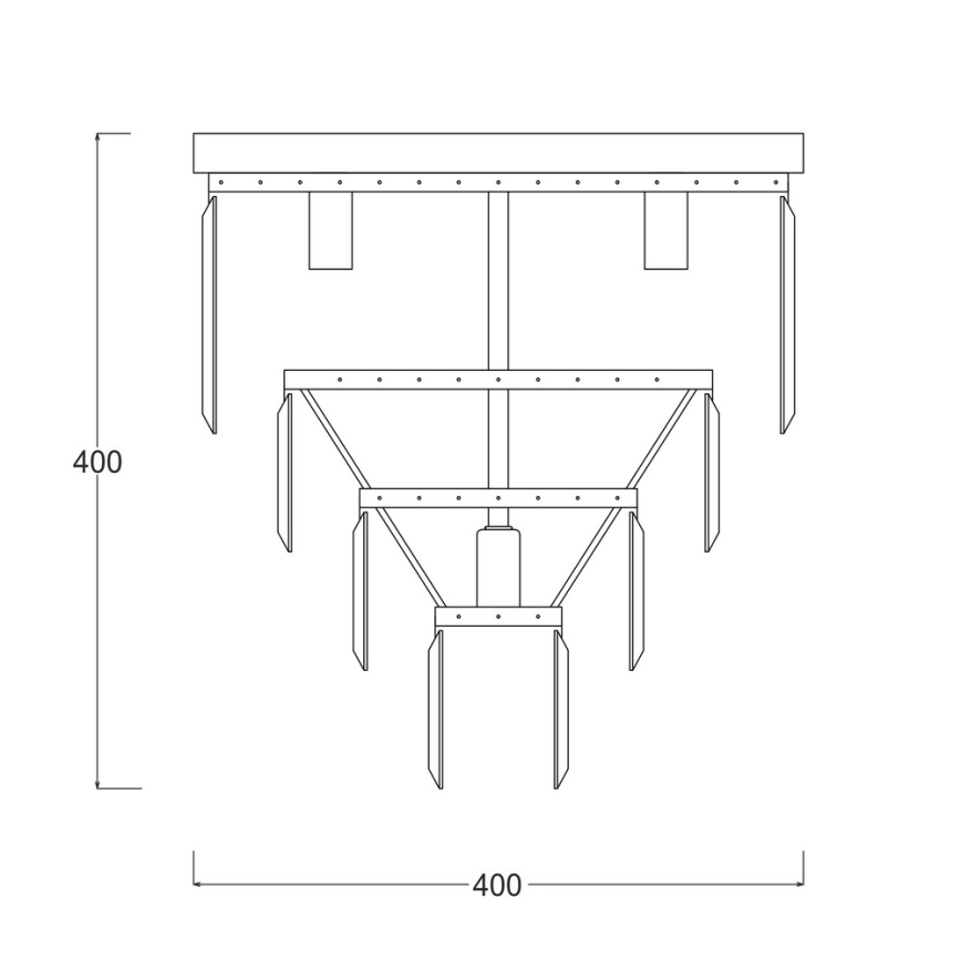 Brilagi - LED kristalna stropna svetilka MOZART 5xE14/40W/230V premer 40 cm zlata