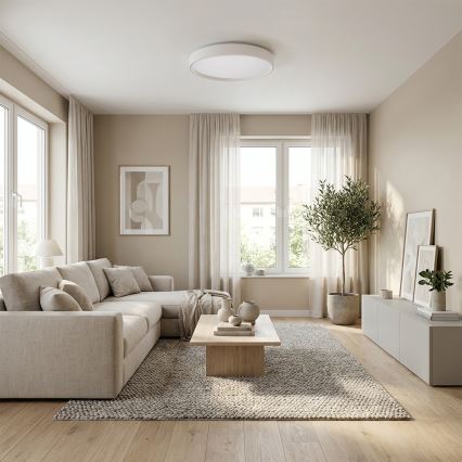 Brilagi - Zatemnljivo stropno svetilo NANCI LED/60W/230V 3000-6500K, premer 49 cm, bela + z daljinskim upravljalnikom