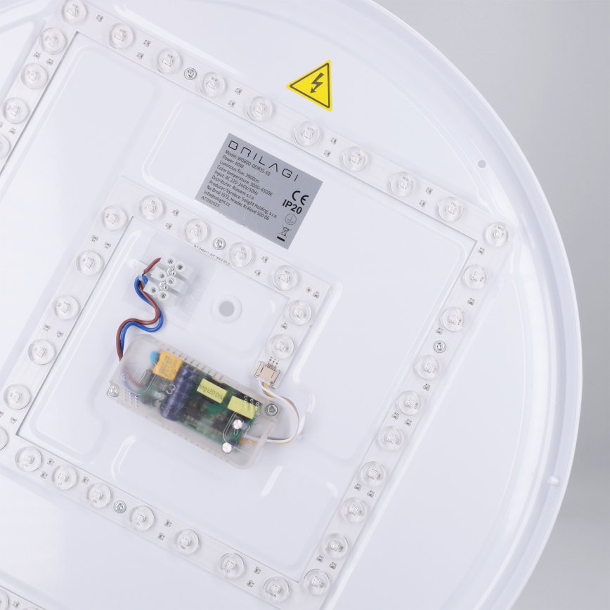 Brilagi - Zatemnljivo stropno svetilo NANCI LED/60W/230V 3000-6500K, premer 49 cm, bela + z daljinskim upravljalnikom