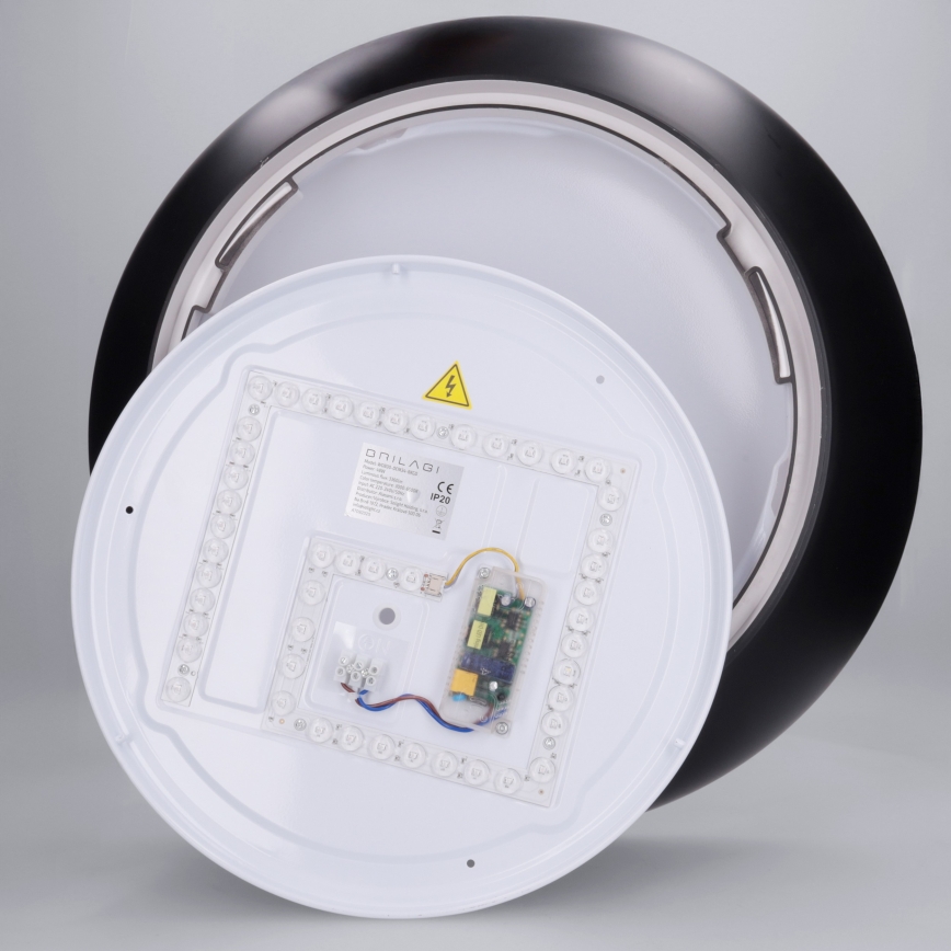 Brilagi - LED zatemnjiva stropna svetilka ALVA LED/48W/230V 3000-6500K premer 51 cm črna + daljinski upravljalnik