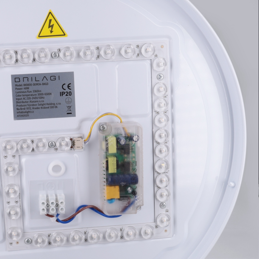 Brilagi - LED zatemnjiva stropna svetilka ALVA LED/48W/230V 3000-6500K premer 51 cm črna + daljinski upravljalnik