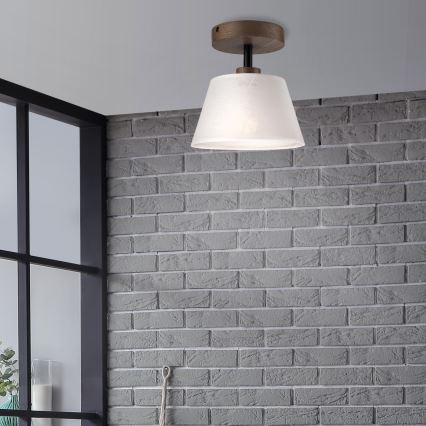 Brilagi - LED  Lestenec ANTHONY 1xE14/60W/230V hrast oreh/bela