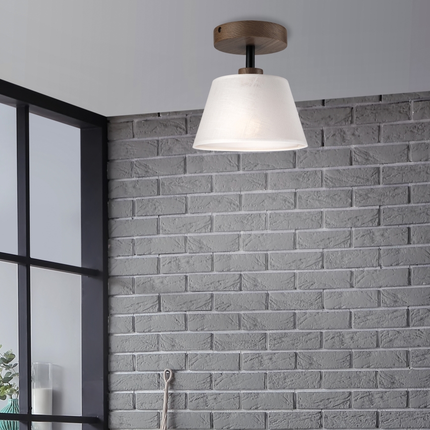 Brilagi - LED  Lestenec ANTHONY 1xE14/60W/230V hrast oreh/bela