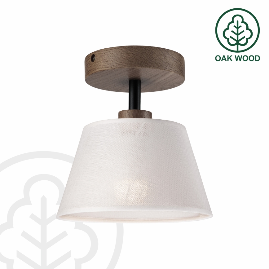 Brilagi - LED  Lestenec ANTHONY 1xE14/60W/230V hrast oreh/bela