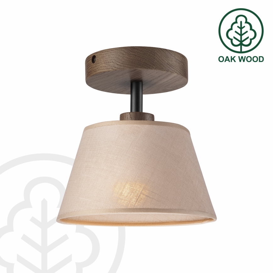 Brilagi - LED  Lestenec ANTHONY 1xE14/60W/230V hrast oreh/bež