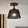 Brilagi - LED  Lestenec ANTHONY 1xE14/60W/230V hrast oreh/črna