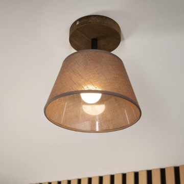 Brilagi - LED  Lestenec ANTHONY 1xE14/60W/230V hrast oreh/rjava