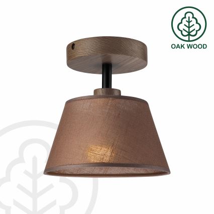 Brilagi - LED  Lestenec ANTHONY 1xE14/60W/230V hrast oreh/rjava