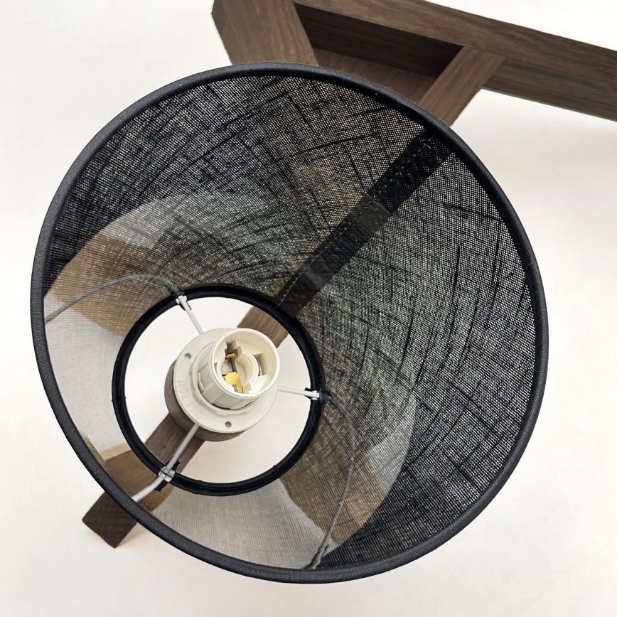 Brilagi - LED  Lestenec ANTHONY 3xE14/40W/230V hrast oreh/črna
