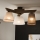 Brilagi - LED  Lestenec ANTHONY 3xE14/40W/230V hrast oreh