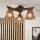 Brilagi - LED  Lestenec ANTHONY 3xE14/40W/230V hrast oreh/rjava