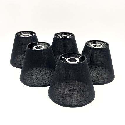 Brilagi - LED  Lestenec ANTHONY 5xE14/40W/230V hrast oreh/črna