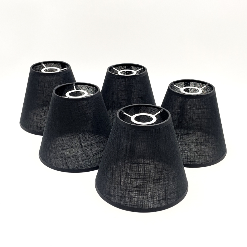 Brilagi - LED  Lestenec ANTHONY 5xE14/40W/230V hrast oreh/črna