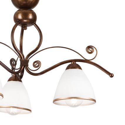 Brilagi - LED Lestenec ANTICO 3xE27/60W/230V bronasta patina
