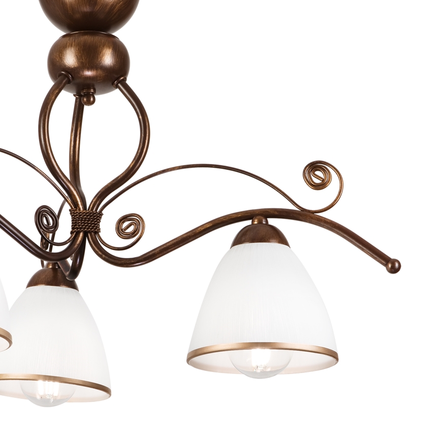 Brilagi - LED Lestenec ANTICO 3xE27/60W/230V bronasta patina