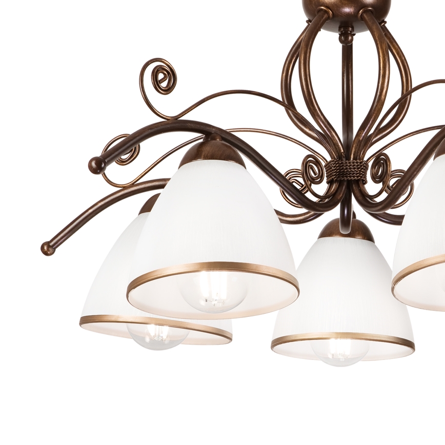 Brilagi - LED Lestenec ANTICO 5xE27/60W/230V bronasta patina