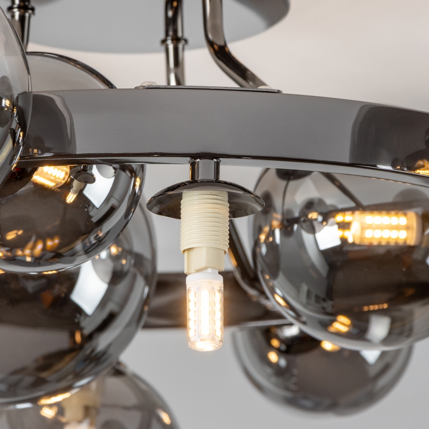 Brilagi - LED Lestenec MILLA 10xG9/3W/230V sijajni krom/dimna