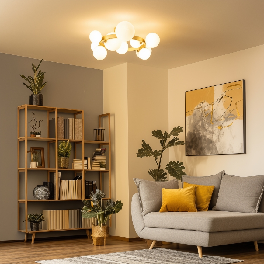 Brilagi - LED Lestenec MILLA 10xG9/3W/230V zlata/bela