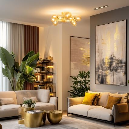 Brilagi - LED Lestenec MILLA 10xG9/3W/230V zlata