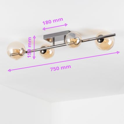 Brilagi - LED Lestenec MILLA 4xG9/3W/230V sijajni krom/zlata