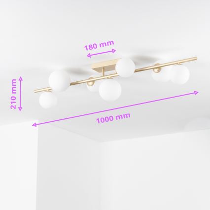 Brilagi - LED Lestenec MILLA 7xG9/3W/230V zlata/bela