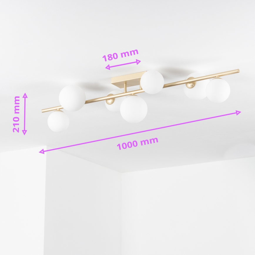 Brilagi - LED Lestenec MILLA 7xG9/3W/230V zlata/bela
