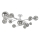 Brilagi - LED Lestenec MISTEL 15xG9/3W/230V sijajni krom/dimna
