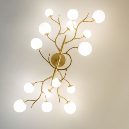 Brilagi - LED Lestenec MISTEL 15xG9/3W/230V zlata/bela