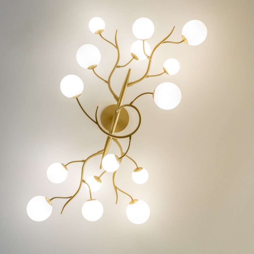 Brilagi - LED Lestenec MISTEL 15xG9/3W/230V zlata/bela