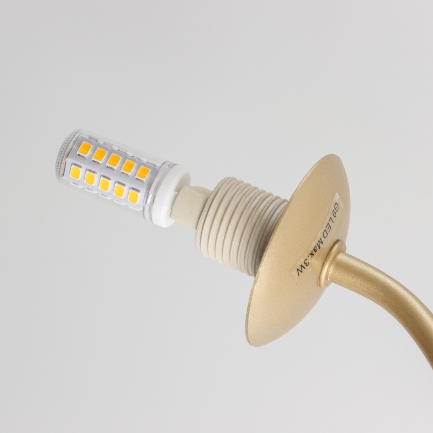 Brilagi - LED Lestenec MISTEL 15xG9/3W/230V zlata/bela