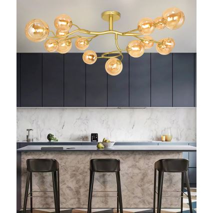 Brilagi - LED Lestenec MISTEL 15xG9/3W/230V zlata