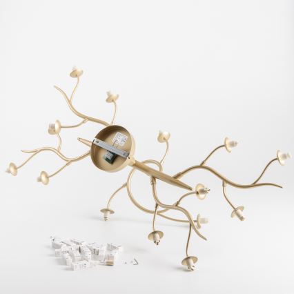 Brilagi - LED Lestenec MISTEL 15xG9/3W/230V zlata