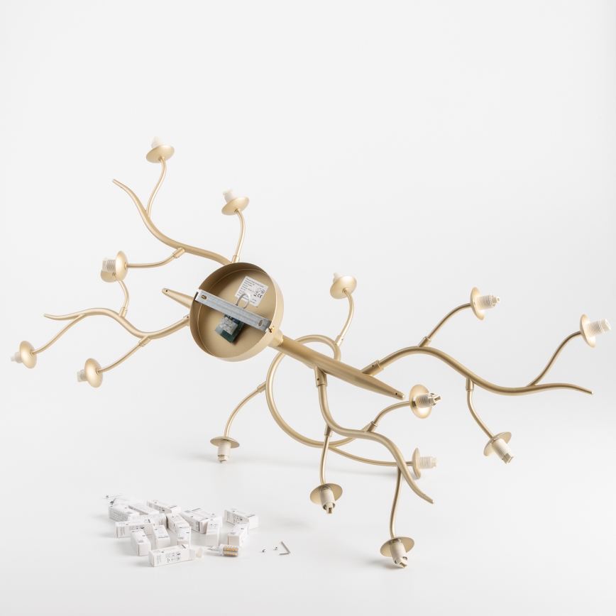 Brilagi - LED Lestenec MISTEL 15xG9/3W/230V zlata