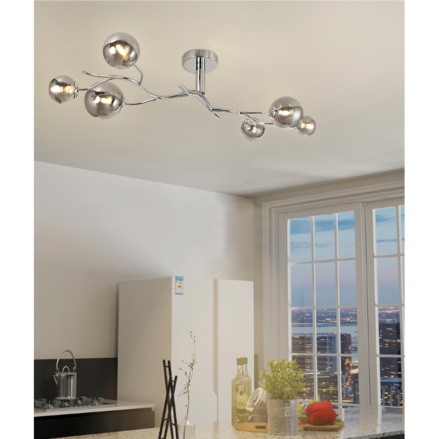 Brilagi - LED Lestenec MISTEL 6xG9/3W/230V sijajni krom/dimna