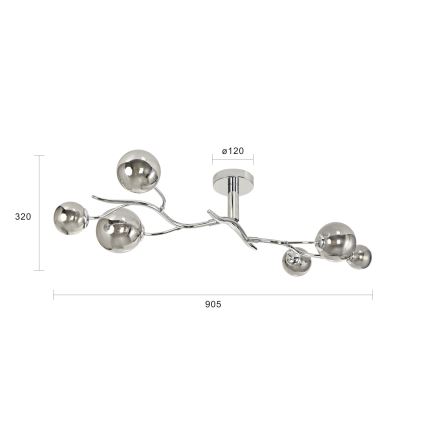 Brilagi - LED Lestenec MISTEL 6xG9/3W/230V sijajni krom/dimna