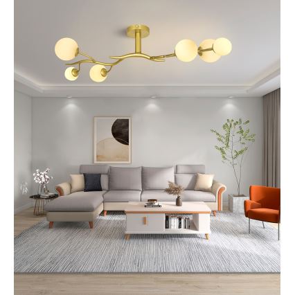 Brilagi - LED Lestenec MISTEL 6xG9/3W/230V zlata/bela