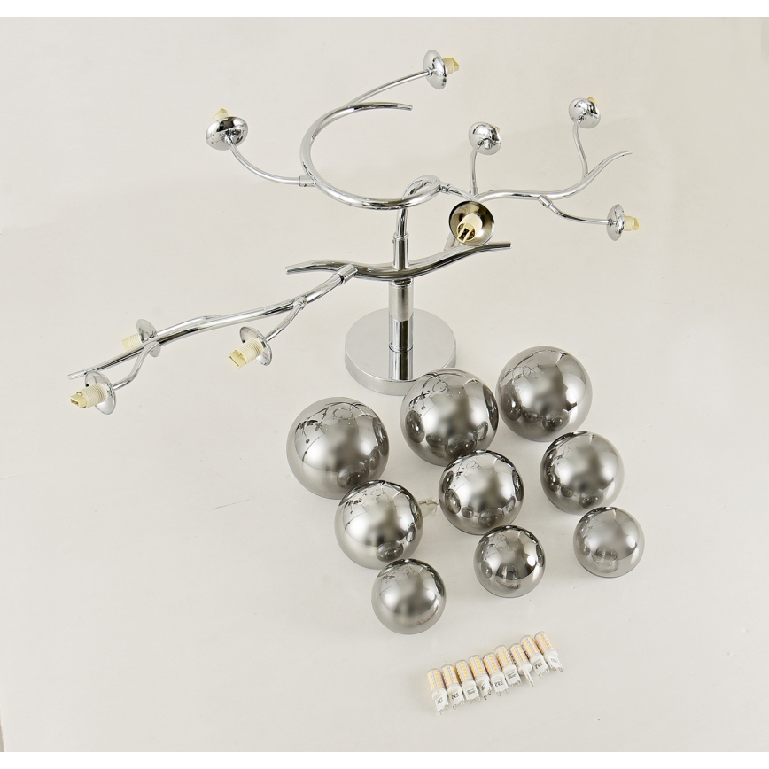Brilagi - LED Lestenec MISTEL 9xG9/3W/230V sijajni krom/dimna