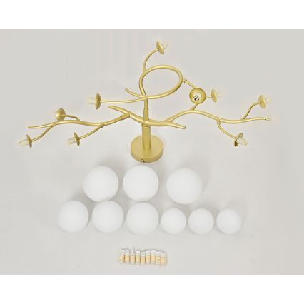Brilagi - LED Lestenec MISTEL 9xG9/3W/230V zlata/bela