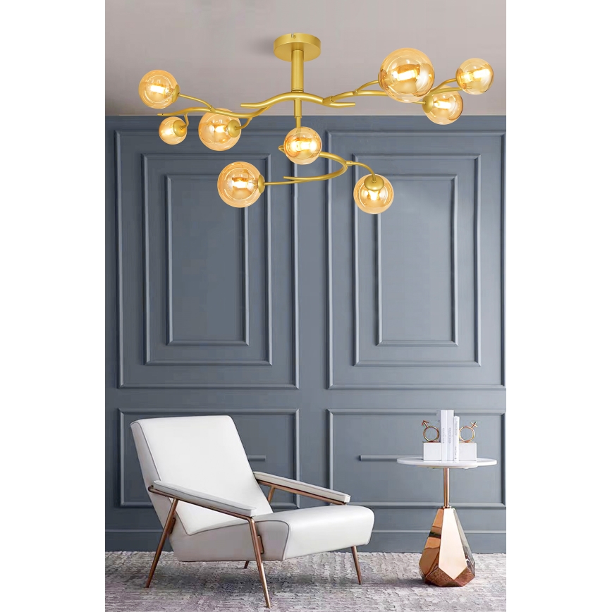 Brilagi - LED Lestenec MISTEL 9xG9/3W/230V zlata