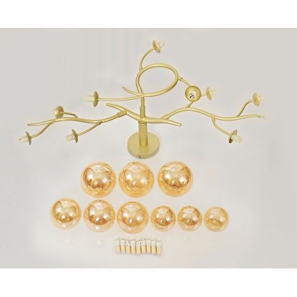 Brilagi - LED Lestenec MISTEL 9xG9/3W/230V zlata