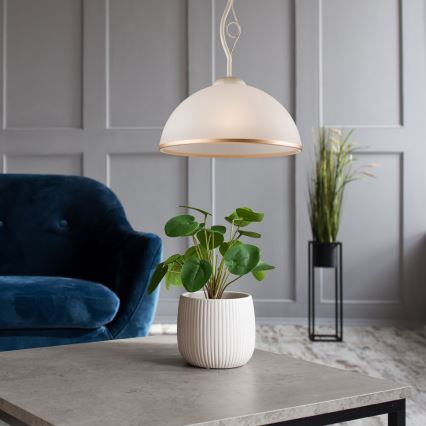 Brilagi - LED Lestenec na drogu ANTICO 1xE27/60W/230V bela patina