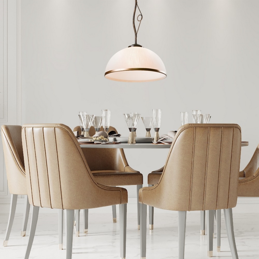Brilagi - LED Lestenec na drogu ANTICO 1xE27/60W/230V bronasta patina