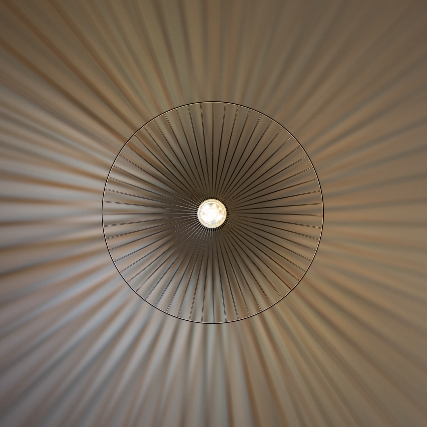 Brilagi - LED lestenec na jeklenem kablu CERIA WIRE 1xE27/40W/230V Ø 60 cm črna