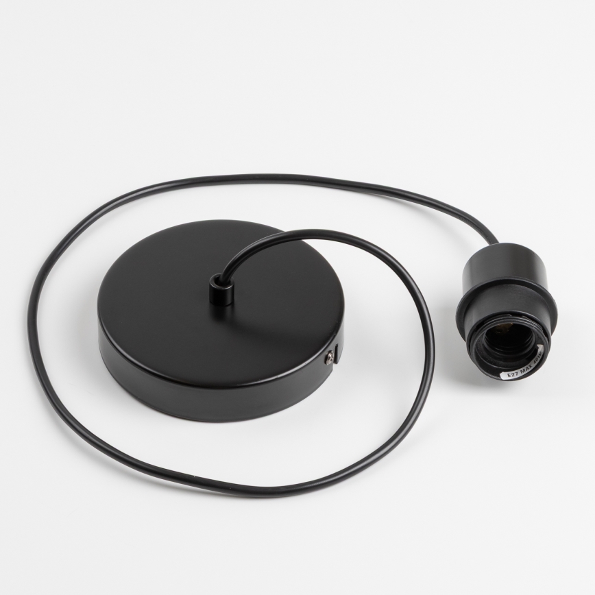 Brilagi - LED lestenec na jeklenem kablu CERIA WIRE 1xE27/40W/230V Ø 60 cm črna