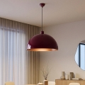 Brilagi - LED lestenec na jeklenem kablu METALO 1xE27/40W/230V premer 60 cm bordo/bakrena